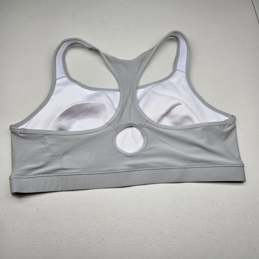 Columbia Women Sports Bra XL Gray Wireless Pullover Jersey Racerback‎